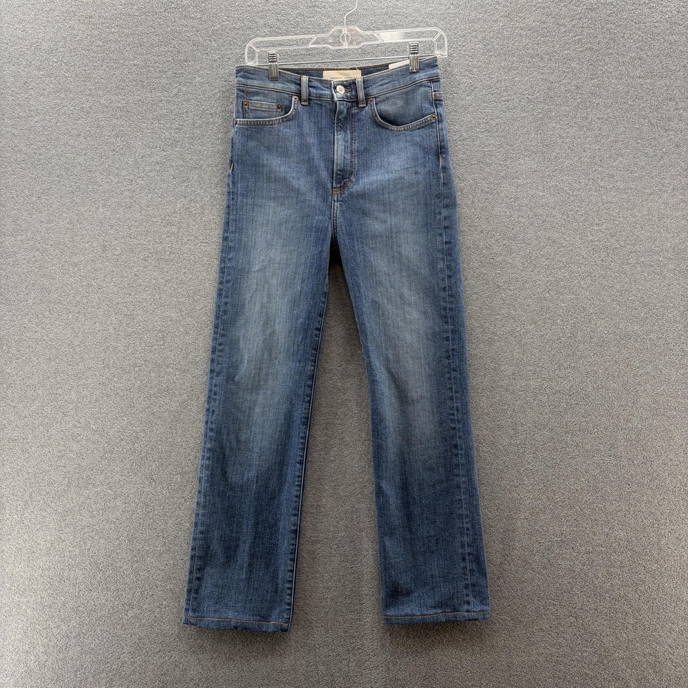 Jeanerica Jeans Womens 27X28 Blue High Rise Straight Mid Vintage Denim Ankle